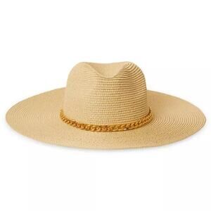 BTB Los Angeles Shadi Chain Straw Hat